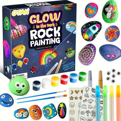 Gypsum Painting Kit, Arts And Crafts For Kids Ages 3-5 6-8 8-12, Diy Scrawl  Toys Stem Projects For Boys Girls Birthday Christmas Gifts, Paint Your Own  Ceramic Magnets